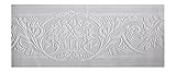 York Wallcoverings PT1851BSMP Patent D?cor Rose Scroll Paintable Wallpaper Memo Sample, 8-Inch x 10-