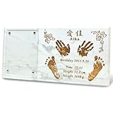 赤ちゃん 手形 足形 天然大理石 メモリアル オンリークラシカル 20x40 cm お客様 オリジナル デザイン