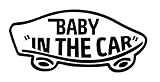 【全16色】人気!ベイビー イン カー ステッカー!Baby in car Sticker /車用/シール/ Vinyl/Decal /バイナル/デカール/ステッカー/BIC-1 (黒) [並行輸入品