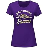 NFL Baltimore RavensレディースRavens uz7 T、ダークパープル、XL