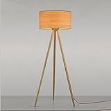 フロアランプ、ソリッドウッド北欧のシンプルさモダンシンプルさ布の寝室の研究木の色500×1650mm
