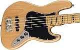 Squier by Fender エレキベース Classic Vibe '70s Jazz Bass® V, Maple Fingerboard, Natural ソフトケース付き