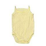 赤ちゃん乳児幼児Polka Dot Onesie for girls-newborn to 3t (イエロー) カラー: イエロー