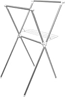 アイリスオーヤマ 物干し 簡単組み立て室内物干し ステンレス 幅700&times;奥行780&times;高さ1300mm H-70X