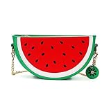 FANCY LOVE 女の子と女性のための最新のかわいいラブリースイカレモンシェイプショルダーメッセンジャーバッグ (スイカ)