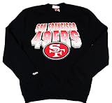 San Francisco 49ers Mitchell & NessプルオーバースウェットシャツブラックサイズM