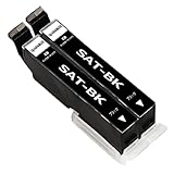 SAT-BKブラック黒 エプソン用さつまいも サツマイモ互換インクカートリッジSAT-BKブラック 2本セット 純正と併用可能プリンター対応汎用インクタンク対応機種:EP-712A 713A 714A 715A 812A 813A 814A 815A 816A 716A 残量表示機能付&最新チップ型
