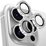 【4枚入り】レンズカバー iPhone16 Pro/16 Pro Max用 カメラフィルム キラキラ アイフォン16 Pro/16 Pro Max用 カメラ保護 ピカピカ アルミ合金 9H強化ガラス キズ防止 黒縁取り 露出オーバー防止 超高透過率 いphone16pro/いphone16プロ max カメラカバー プロテクター ラインストーン シルバー