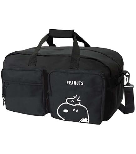 Amazon.co.jp: スヌーピー ツインポケット トラベルボストンバッグ 45L