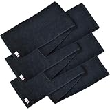 ブルーム 今治タオル 認定 マフラータオル 3枚セット with スポーツタオル 20×100cm 綿100％ 日本製 (カーボンブラック)