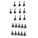 Fenteer 自動車　修復パーツ　20A 12VDC 10A 125VAC　2ポジション　2ピン　トグルスイッチ　20点入り