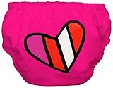 Charlie Banana Training & Swim Cloth Diaper - Red Petit Coeur - Medium by Charlie Banana [並行輸入品]