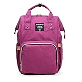Kachabrosマザーズバッグママバッグリュックハンドバッグおしゃれ多機能大容量シンプル防水大容量軽量ベビー用品収納ママバッグ出産準備出産祝い良いデザイン (パープル)