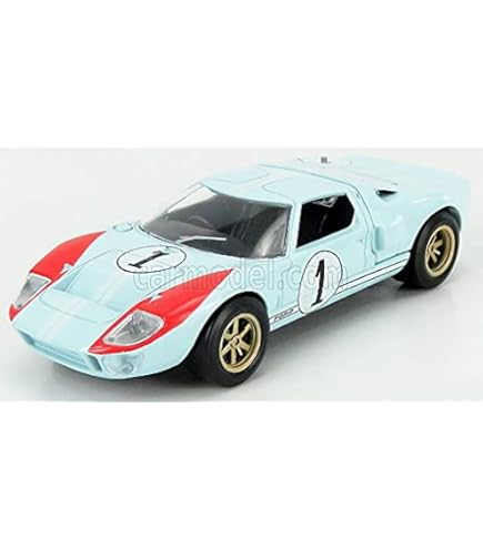 Amazon | イクソ(IXO) フォード GT40 ミニカー 1/43 Gulf ルマン24時間