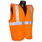 Radians SV4OSM Class 2 Breakaway Solid Safety Vests Orange Medium [並行輸入品]