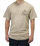Ｔシャツ、ＵＳ．マリーン、サンド（Ｔ４４ＮＭ－Ｓ）階級章ワッペン付