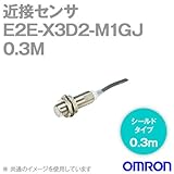 オムロン(OMRON) E2E-X3D2-M1GJ 0.3M 近接センサ シールドタイプ (M18・検出距離3mm)(直流2線式)(M12コネクタ中継タイプ 0.3m)(動作モード：NC) NN