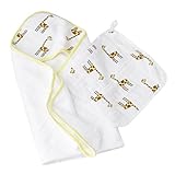 エイデンアンドアネイ / Aden+Anais Hooded towel stes 3036 (カラー：Jungle jam)