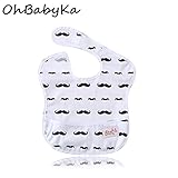 OHBABYKAベビー用エプロン 保育園 給食 ポケット付き アニマル 動物 お食事エプロン 赤ちゃん用エプロン 離乳食エプロン よだれかけ スタイ 棘皮動物 ふくろう きりん しまうま カエル 亀 