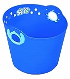 錦化成 ディズニー やわらかバケツ スティッチ マリンブルー R36 洗濯カゴ・おもちゃ入れのおかたづけに