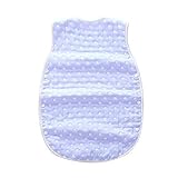 綿100% 6重ガーゼ 寝袋 夏冬 ベビー 出産祝いスリーパー 高品質スリーパー ベビーサイズ ギフト M（40*60cm）