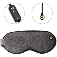 ホットアイマスク 蒸気アイマスク USB加熱 3段階温度調節 グラフェン加熱 遮光 アイマスク 睡眠アイマスク 旅行 出張 睡眠改善 (ブラック, USB加熱)