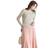 [ピエロ] marvelous by シルクタッチ ウォッシャブル ニット レディース M Vネック/グレージュ