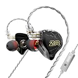 Hifi Kingdom ND-ZR 10mmダイヤモンドダイナミックドライバー(1DD)有線インイヤーモニターBlack with Mic