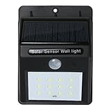 Demiawaking ソーラーライト PIRモーションセンサーライト 12LED 壁掛け ガーデンライト 屋外ウォールライト ブラケットライト 屋外照明 夜間自動点灯 防水