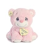 Aurora World Precious Moments Charlie Bear With Rattle So Beary Sweet Plush Pink 8.5 [並行輸入品]
