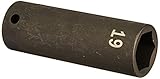 SK Hand Tool 34269 0.5 in. Drive, 6-Point Deep Metric Impact Socket - 19 Mm