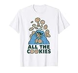 セサミストリート Sesame Street Cookie Monster All the Cookies Tシャツ