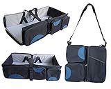 Boxum 3 in 1 - Diaper Bag - Travel Bassinet - Change Station - (Charcoal) - Multi-purpose #1 Baby Di