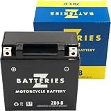 Z BATTERIES バイクバッテリー YB9-B ユアサ 互換 ZB9-B シールド型 AGM 充電済み FB9-B SB9-B BM9-B