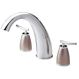 Danze D303654CSNT Sonora Two Handle Roman Tub Trim Kit, Chrome and Satin Nickel [並行輸入品]