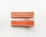 Baby Deer Clips ヘアクリップ for ベビー キッズ シンプルクリップ２個セット (オレンジ)