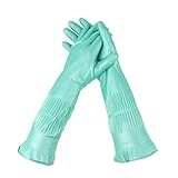 B Blesiya 作業用手袋　ラテックス製　高品質　多場合適用　緑　39cm　全3サイズ - S