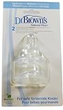 2pk Dr Browns Level 4 Teats Nipples Wide Neck Silicone Bpa Free Baby Feeding by Dr. Brown's [並行輸入品]