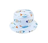 （アダ二ナ）Adanina 帽子 キッズ 日よけ帽子 uv かわいい ベビー 幼児用 バケットハット 男の子 女の子兼用 コットン素材 魚花柄 サファリハット あご紐付き 保育園 幼稚園 お出かけ ア