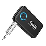 1Mii bluetooth レシーバー 車載用 ミニ 5.0 ワイヤレス オーディオ 受信機 、3.5mm ジャック AUX スピーカー/カーオーディオ コンポ/有線イヤホン/ホームステレオシステムに対応、iPhone/Android/スマートフォン/タブレットの ブルートゥース に接続可能、ハンズフリー 通話 対応 マイク 搭載 音楽 再生 ML100