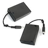 uxcell 　バッテリーホルダー　バッテリーボックスケースストレージ　カバーと　2個　3 x 単3形 1.5V