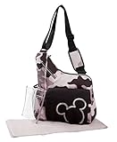 Disney Mickey Mouse Messenger Style Diaper Bag, Gray by Disney