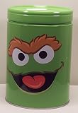 Sesame Street Oscar The Grouch Round Tin Coin Bank