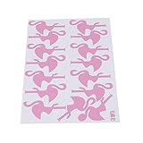 Rurahフラミンゴ壁アートステッカーリムーバブル子供保育園ビニールデカールデコレーション As description ピンク Rurah