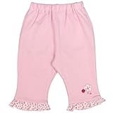 アスナロ（ボトムス ロングパンツ） ニットパンツ ベビー 日本製 綿100％ 裾フリル パンツ 小花柄70 ピンク