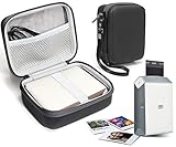 富士フイルム INSTAX Share SP-2 スマートフォンプリンター用保護ケース ケーブルと印刷用紙用メッシュポケット (マットブラック)