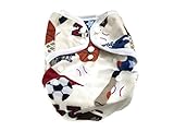 BB2 Baby One Size Printed Minky Minkee Snaps Cloth Diaper Cover for Prefolds (One Size, Sports Balls