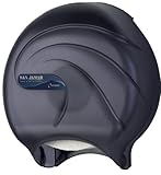 San Jamar R2090TBK Black Pearl Oceans Jumbo Single Roll Toilet Tissue Dispenser by San Jamar