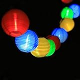 LED カラフル 太陽エネルギー ストリングライト ガーデンライト 防水 カラフル 高品質 省エネ 小型 軽量 イルミネーションライト 屋外 点滅 庭 クリスマス パーティー 飾り ボール パネル