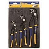 IRWIN Tools VISE-GRIP GrooveLock Pliers, V-Jaw, 3-Piece Set (2078710) [並行輸入品]
